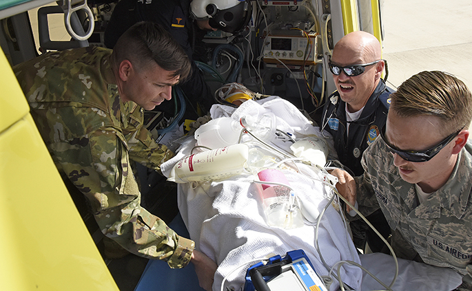 First responders, medical Airmen exercise lifesaving abilities